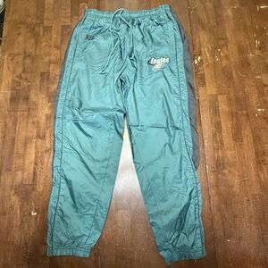 Vintage Philadelphia Eagles Lined Track Pants Mens Large Green NFL Y2K Football
